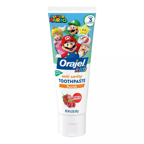 Orajel Kids' Super Mario Fluoride Toothpaste - 4.2Oz