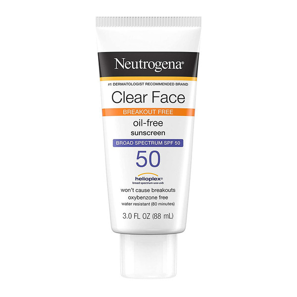 Neutrogena Clear Face Liquid Lotion Sunscreen With Spf 50 - 3 Oz