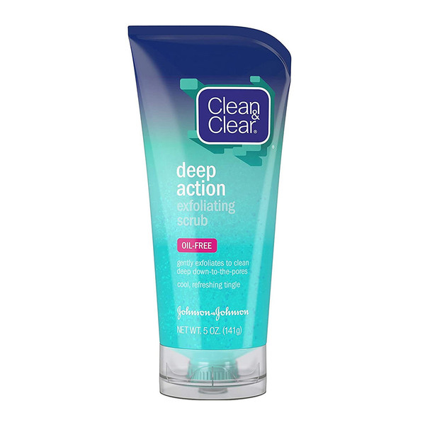 Clean And Clear Deep Action Exfoliating Scrub, Oil-Free - 5 Oz