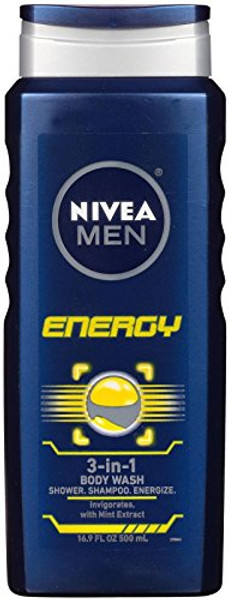 Nivea For Men Body Wash, Energy - 16.9 Oz