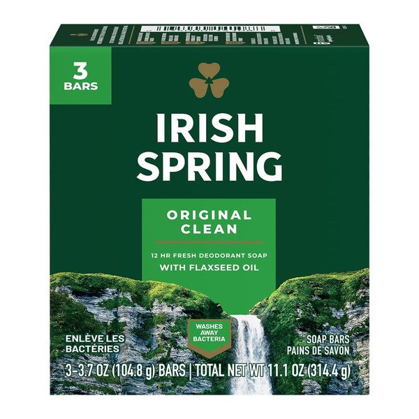 Irish Spring Original Bar Soap 3.70 Oz, 3 Ct