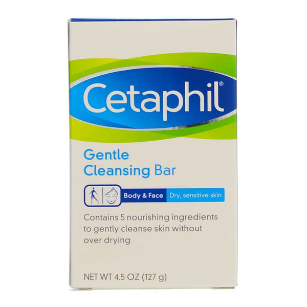 Cetaphil Dry & Sensitive Skin Gentle Cleansing Bar - 4.5 Oz