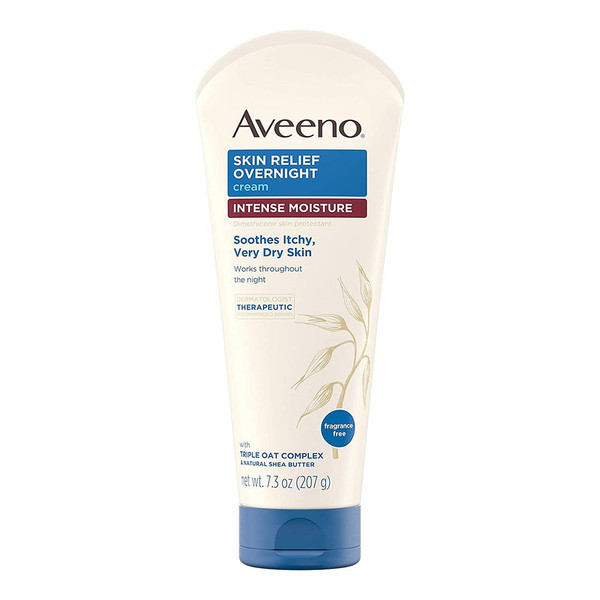 Aveeno Skin Relief Overnight Intense Moisture Cream - 7.3 Oz