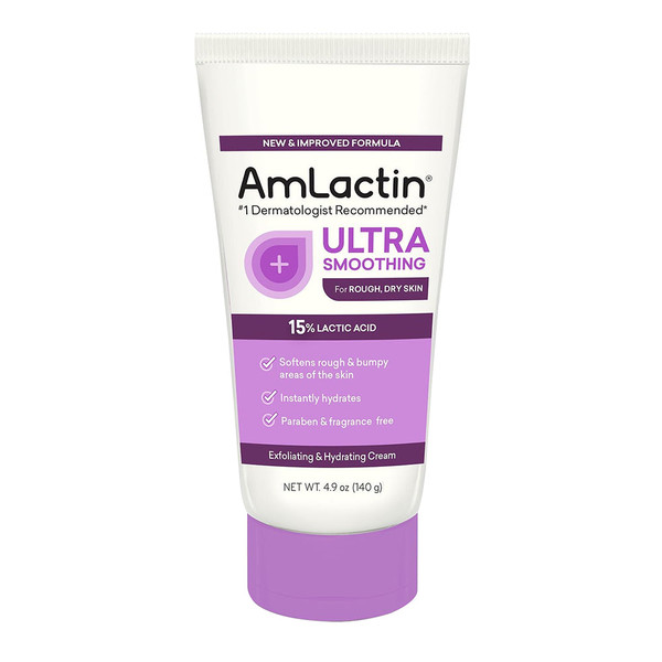 Amlactin Ultra Smoothing Intensely Hydrating Cream, 4.9 Ounce Tube