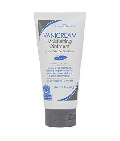 Vanicream Dry Skin Moisturizing Ointment, Fragrance Free - 2.5 Oz