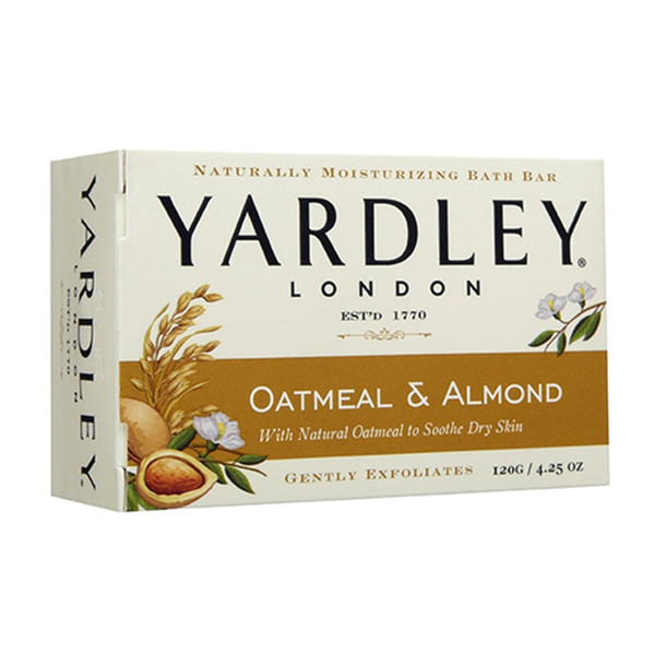 Yardley London Natural Oatmeal & Almond Moisturizing Bar Soap - 4.25 Oz