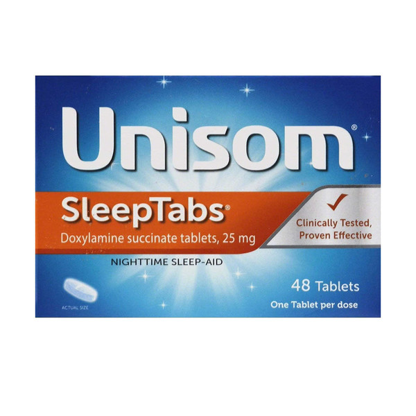 Unisom Sleeptabs, Nighttime Sleep-Aid, Doxylamine Succinate, 48 Tablets
