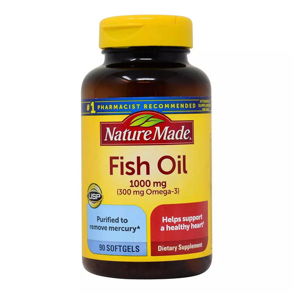 Nature Made Fish Oil Omega 3 Supplement For Heart Health 1000 Mg