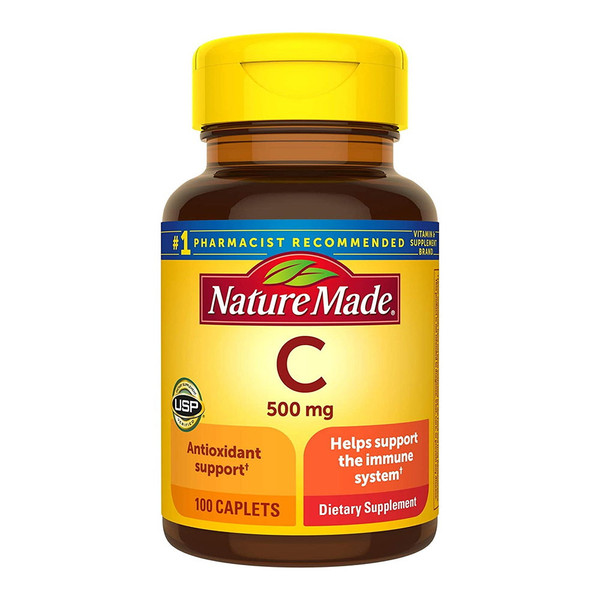Nature Made Vitamin C 500 Mg For Immune Support Gluten Free - 100 Count