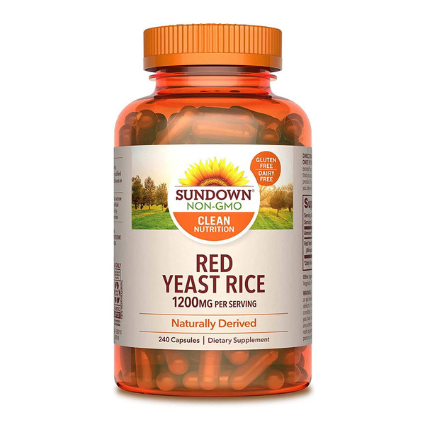 Sundown Naturals Red Yeast Rice 1200 Mg Capsules - 240 Ea
