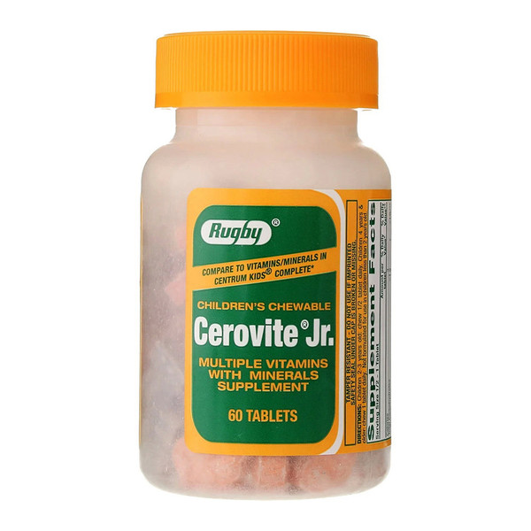 Rugby Cerovite Jr. Children'S Chewable - 60 Tabs