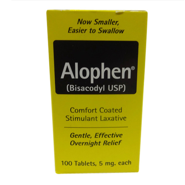 Alophen Enteric Coated Stimulant Laxative Tablets - 100 Ea