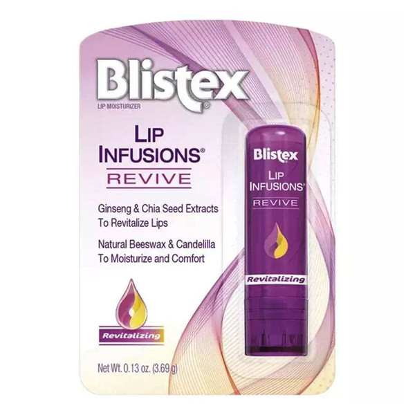 Blistex Lip Infusions Revive Lip Moisturizer, Chia Seed, Ginseng, 0.13 Oz