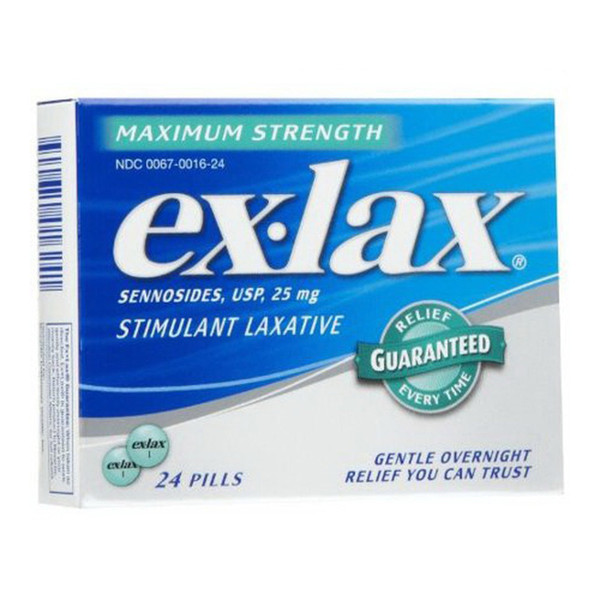 Ex-Lax Maximum Strength Stimulant Laxative 24 Ct