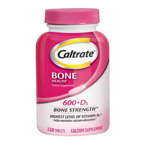 Caltrate Bone Health 600 Plus D3 Calcium Supplement Tablets - 120 Ea