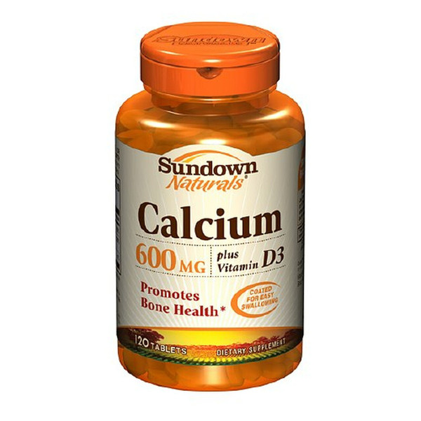 Sundown Calcium 600 Mg + D Caplets 120 Tablets