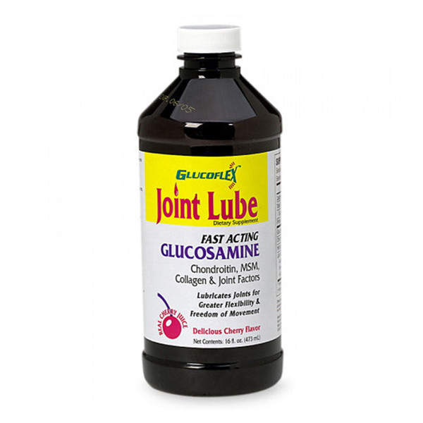 Glucoflex Joint Lube Glucosamine Liquid Cherry Flavor 16 Oz