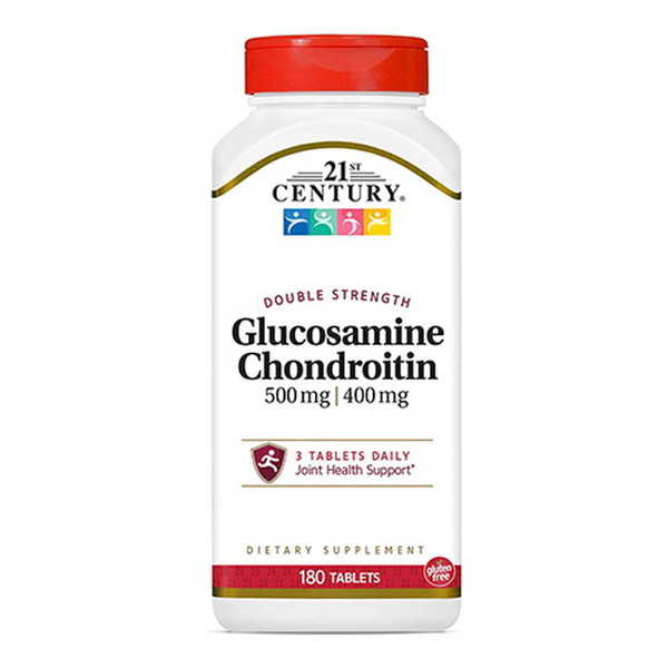21St Century Glucosamine Chondroitin 500/400Mg Double Strength Tablets, 180 Ea
