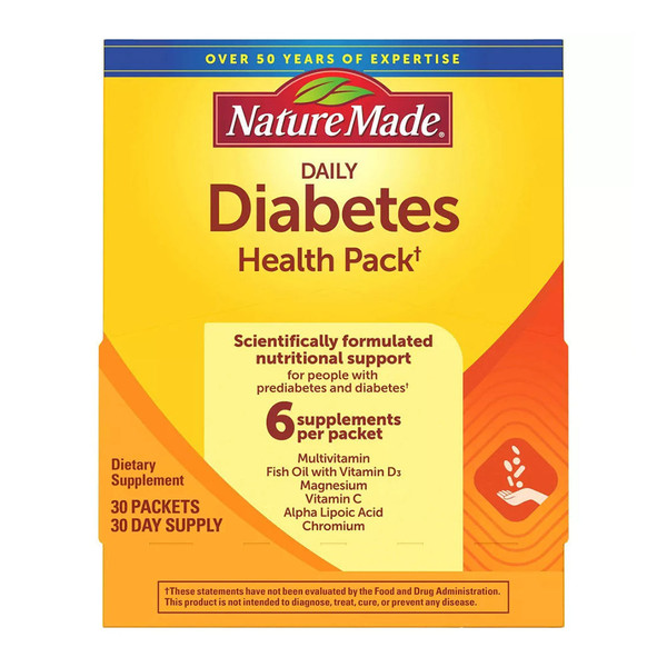 Nature Made Daily Diabetes Health Pack 30 Each