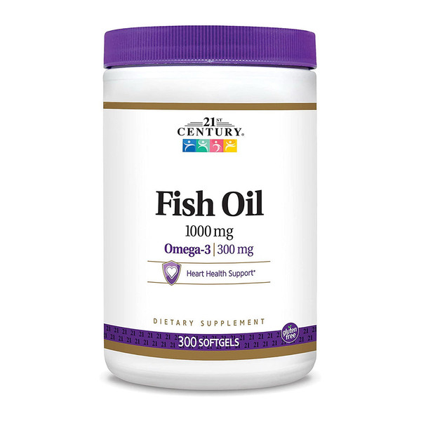 21St Century Fish Oil 1000 Mg Softgels - 300 Ea