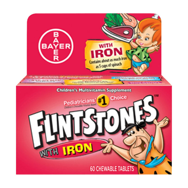 Flintstones Chewable Tablets With Iron 60 Tablets