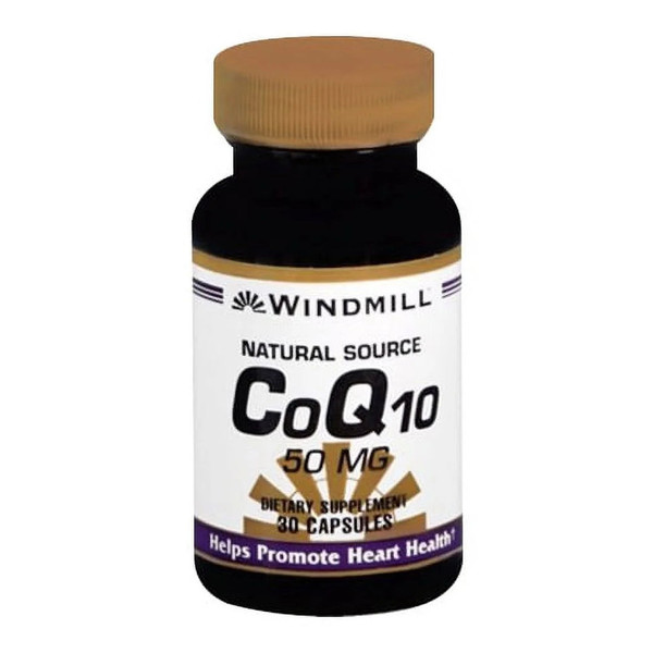 Windmill Coq10 50 Mg Capsules Natural Source 30 Capsules