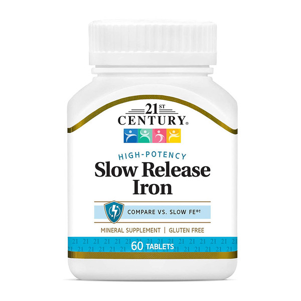 21St Century Slow Release Iron Tablets - 60 Ea