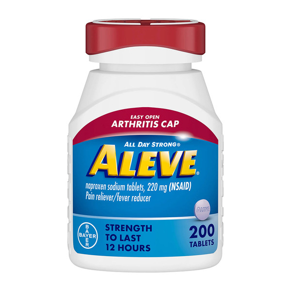 Aleve Easy Open Arthritis Cap Tablets, Naproxen Sodium For Pain Relief - 200 Count