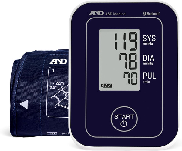 A&D Medical Deluxe Upper Arm Blood Pressure Monitor With Bluetooth