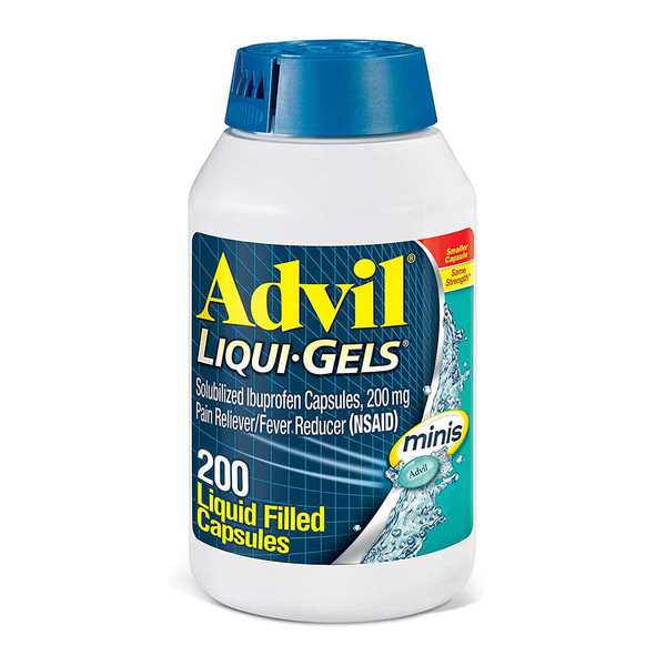 Advil Liqui-Gels Minis Pain Reliever Fever Reducer - 200 Ct