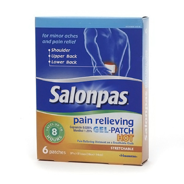 Salonpas Arthritis Pain Relieving Hot Gel-Patch - 6 Each