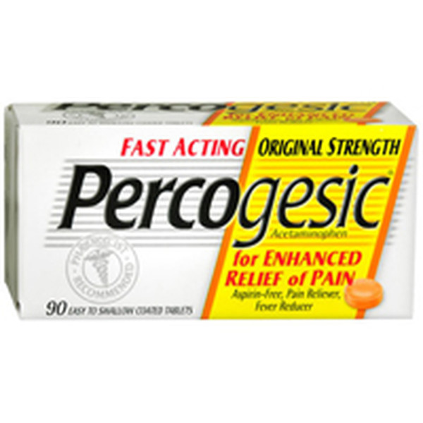 Percogesic Aspirin-Free, Pain Reliever And Fever Reducer Tablets, Original - 90 Each