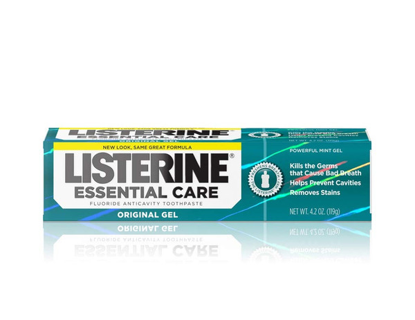 Listerine Essential Care Toothpaste Powerful Mint Gel - 4.2 Oz