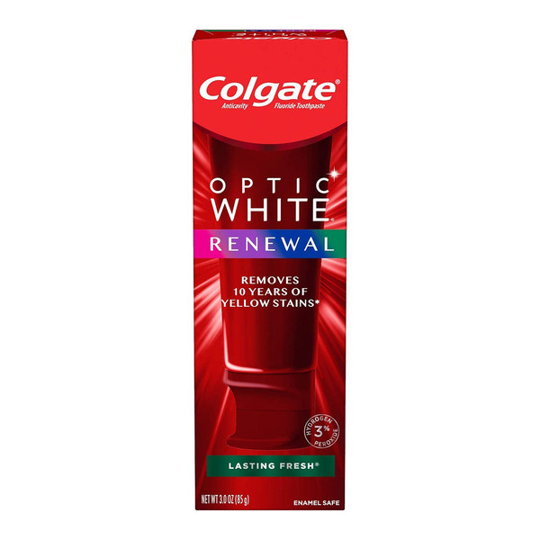 Colgate Optic White Renewal Lasting Fresh Teeth Whitening Toothpaste - 3.0 Oz