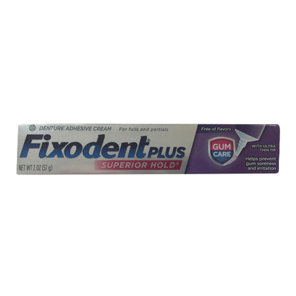 Fixodent Plus Denture Adhesive Cream 2 Oz