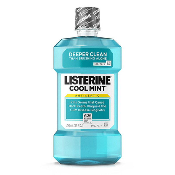 Listerine Antiseptic Mouthwash, Cool Mint, Deeper Clean - 8.5 Oz