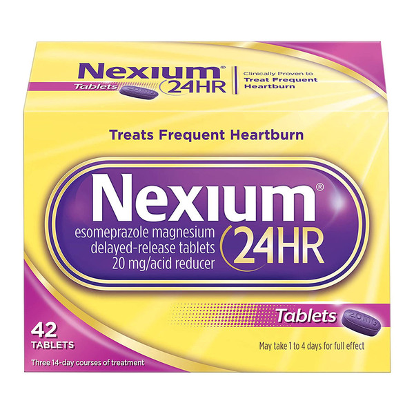 Nexium 24Hr Acid Reducer Heartburn Relief Tablets For Frequent Heartburn  - 42 Count