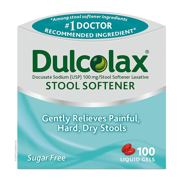 Dulcolax Stool Softener Liquid Gels  - 100 Ct