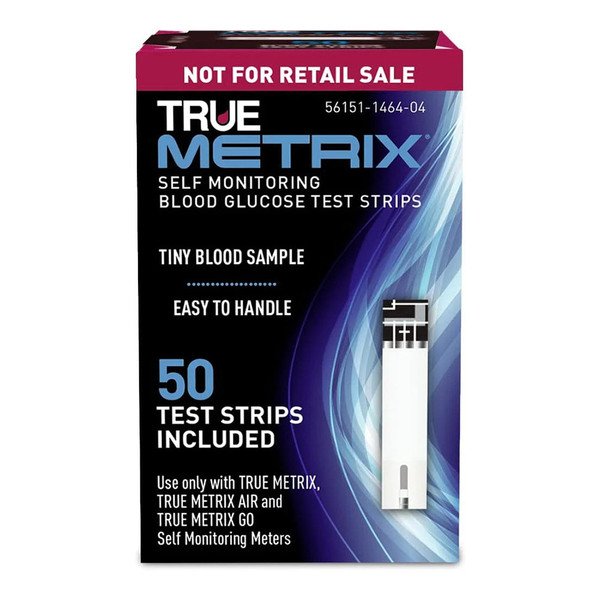 True Metrix Blood Glucose Test Strips - 50 Ea