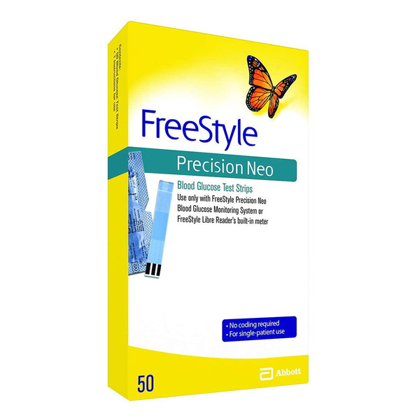 Freestyle Precision Neo Blood Glucose Test Strips, 50 Strips