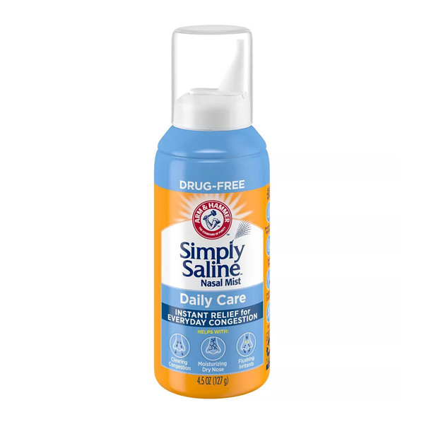 Simply Saline Extra Strength Nasal Mist Wash, Drug Free - 4.6 Oz