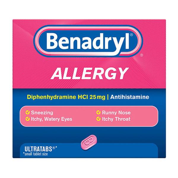 Benadryl Allergy Relief Ultratabs - 100 Ea