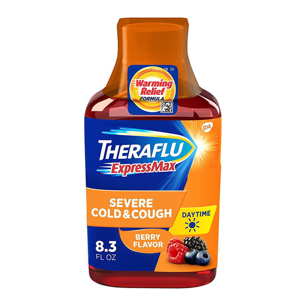 Theraflu Expressmax Daytime For Relief From Severe Cold And Cough, Berry, 8.3 Oz