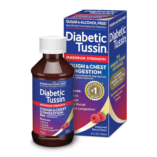 Diabetic Tussin Dm Cough Suppressant/Expectorant Maximum Strength