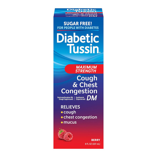 Diabetic Tussin Dm Cough Suppressant/Expectorant Maximum Strength - 8 Oz