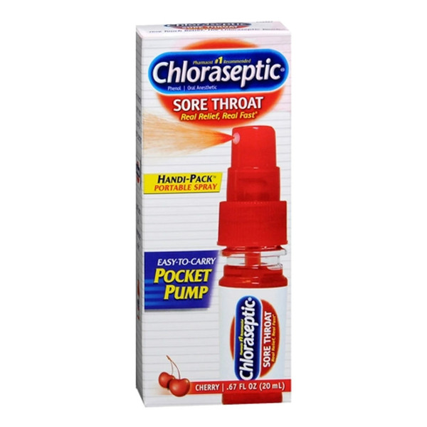 Chloraseptic Sore Throat Relief Pocket Pump Spray