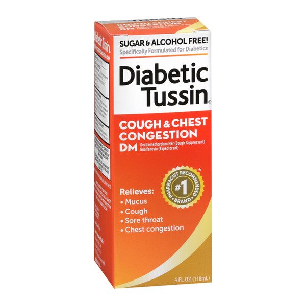 Diabetic Tussin Dm Cough Suppressant/Expectorant 4 Oz