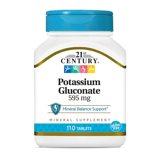 21St Century Potassium Gluconate 595 Mg - 110 Tablets