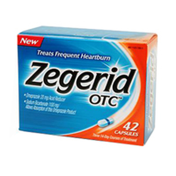 Zegerid Otc Acid Reducer Capsules For The Relief Of Heartburn - 42 Ea