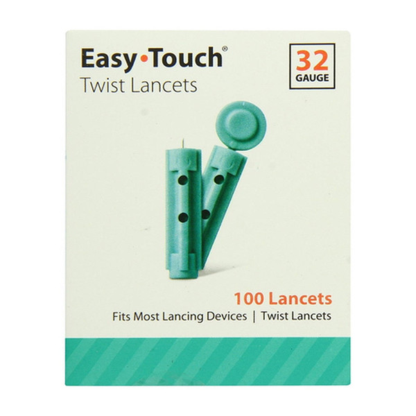 Easy Touch 32G Twist Lancets - 100 Ea